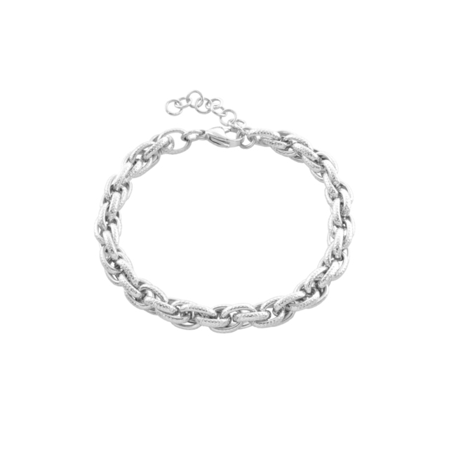 Γυναικείο Βραχιόλι Links 02J03-00005 Loisir Ατσάλινο Πλεκτό Με Σφυρηλάτηση